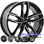 Zorat Wheels BK690 7.5x17 5x112 ET38 DIA66.6 Black