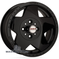 Disla Futura 5.5x13 4x98 ET5 DIA58.6 Black