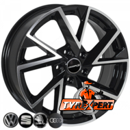 Zorat Wheels BK5804 7x17 5x112 ET45 DIA57.1 BP