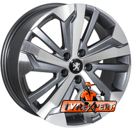 Zorat Wheels BK5837 7x17 5x108 ET23 DIA65.1 GP
