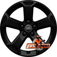 Audi OEM 81A071497AAX1 7x17 5x112 ET45 DIA57.1 Black