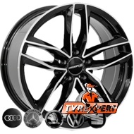 Zorat Wheels BK690 7.5x17 5x112 ET38 DIA66.6 Black