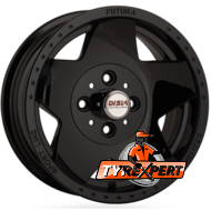 Disla Futura 5.5x13 4x98 ET5 DIA58.6 Black