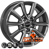Zorat Wheels BK5344 6.5x16 5x112 ET40 DIA57.1 GP