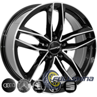 Zorat Wheels BK690 7.5x17 5x112 ET38 DIA66.6 Black