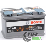 BOSCH S5 A11 80Ah 800A 12V R AGM (175x190x315)