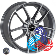 JH A045 8x18 5x112 ET43 DIA66.6 GMF