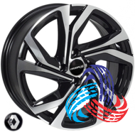 Zorat Wheels BK5762 6.5x16 4x100 ET37 DIA60.1 BP