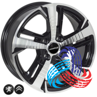 Zorat Wheels BK5514 7x16 4x108 ET25 DIA65.1 BP