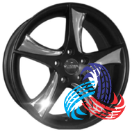 Kyowa Racing KR-640 7.5x17 5x100 ET40 DIA73.1 TMBK