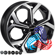ZF FE175 6x16 5x114.3 ET50 DIA67.1 BMF
