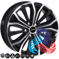 Zorat Wheels BK591 7x17 5x114.3 ET46 DIA67.1 BP