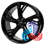 Replica Audi 6105 9.5x22 5x112 ET25 DIA66.6 Black