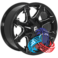 JH 10686 8.5x17 6x135 ET0 DIA108.1 Black