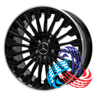 Replica Mercedes 3062 8x18 5x112 ET40 DIA66.6 BLP