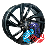 Replica Volkswagen GT 5772 8x19 5x112 ET40 DIA57.1 Black