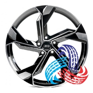 Replica Audi A-633 9.5x22 5x112 ET26 DIA66.6 GBMF