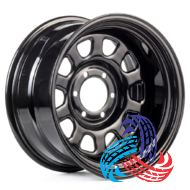 Kapitan Spoke 7x16 6x139.7 ET15 DIA110 Black