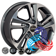 Zorat Wheels BK5210 6.5x16 5x114.3 ET45 DIA67.1 HB