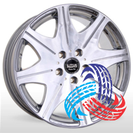 Lawu YL-819 7.5x17 5x114.3 ET37 DIA67.1 Chrom