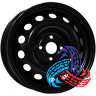 Steel Trebl 7730T 5.5x15 4x114.3 ET40 DIA66.1 Black