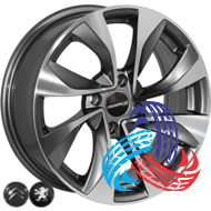 Allante 5070 6.5x16 4x108 ET17 DIA65.1 GMF